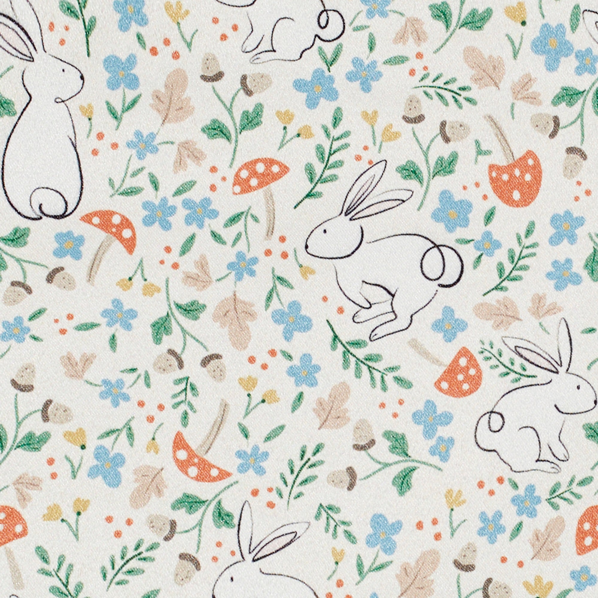 Peek-a-Boo Bunnies Blackout Made to Measure Roller Blind Fabric Sample