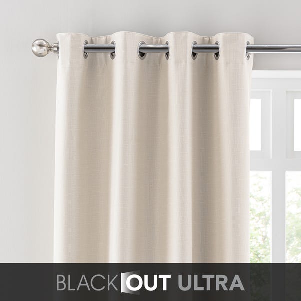 Montreal Cream Thermal Ultra Blackout Eyelet Curtains image 1 of 7
