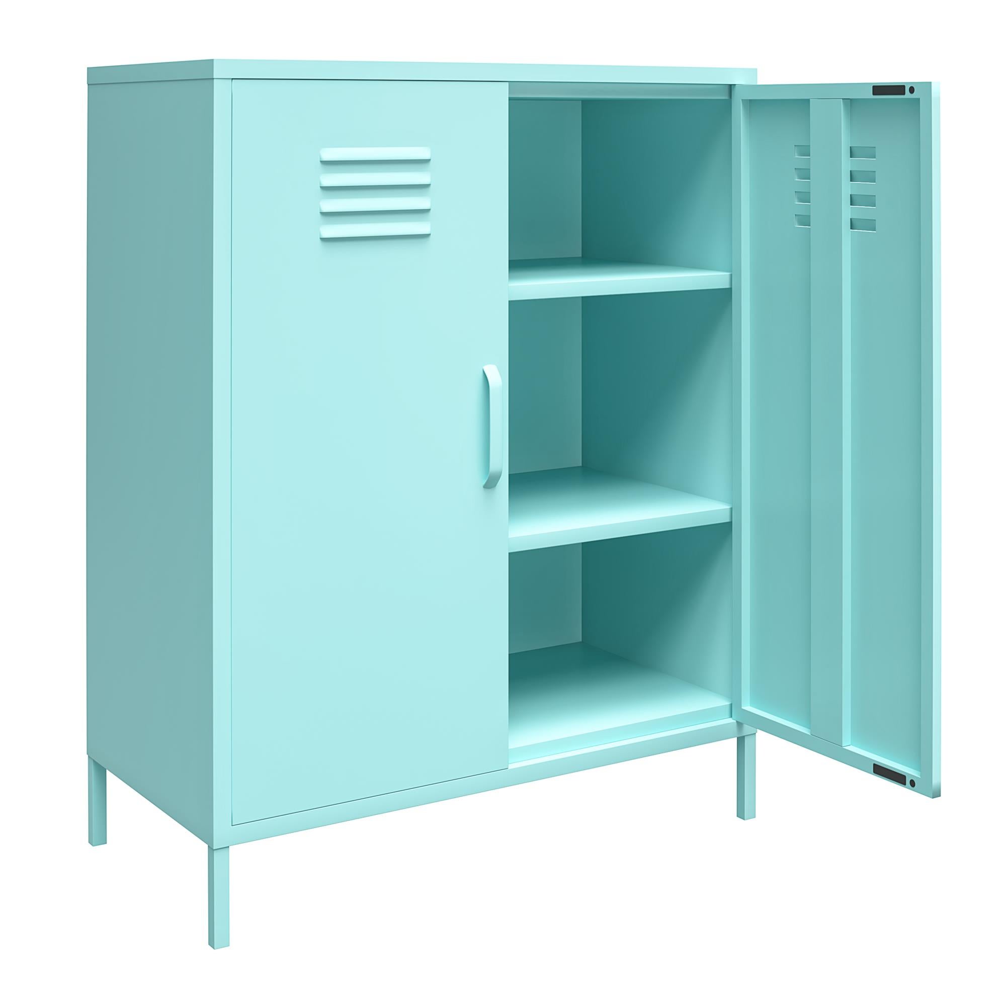 Drake 2 Door Metal Cabinet | Dunelm