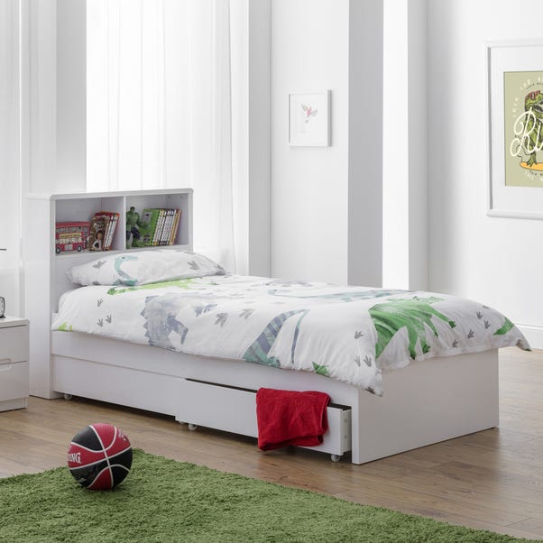 Manhattan Bookcase Bed, White image 1 of 4