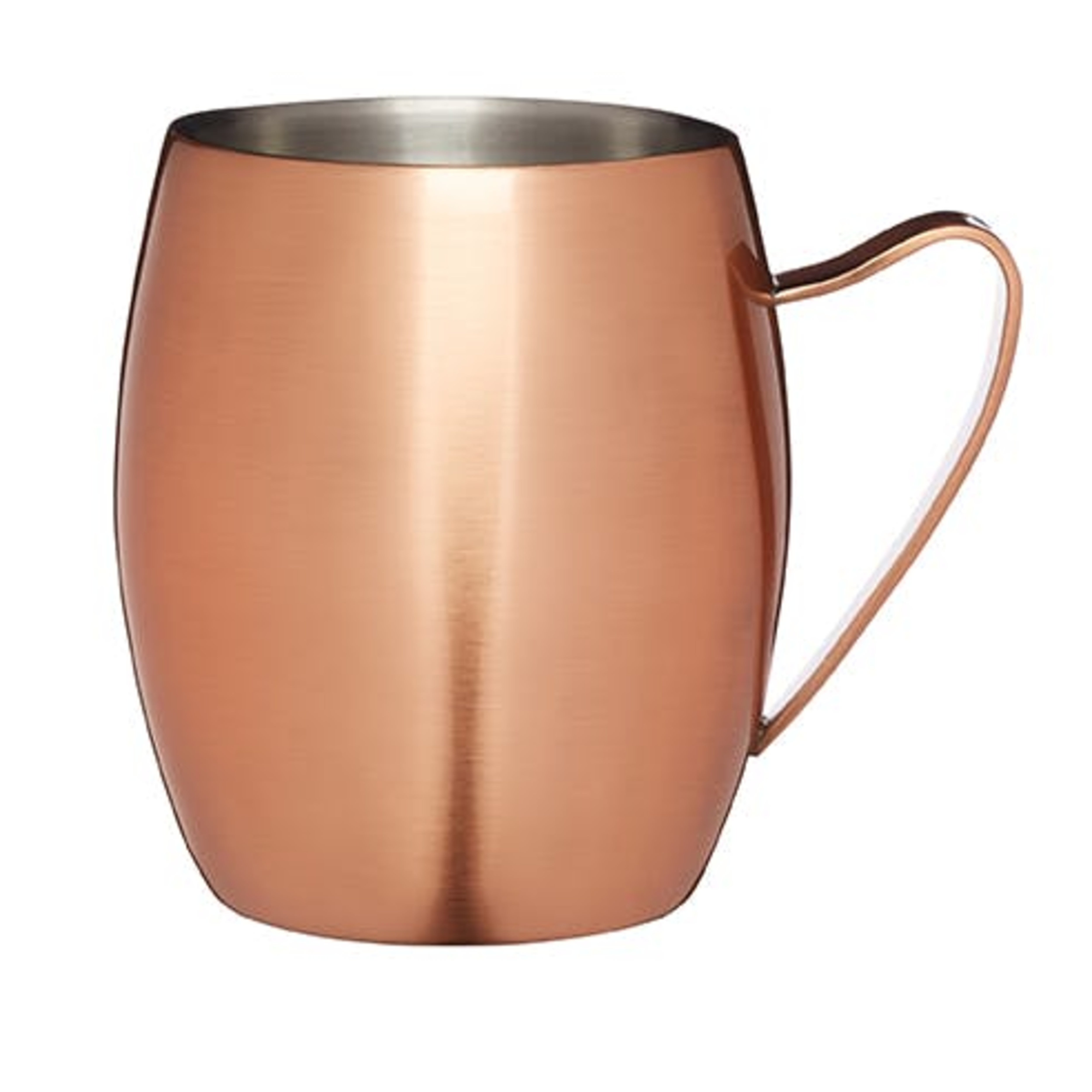 Photos - Mug / Cup BarCraft Double Walled Moscow Mule Mug Copper