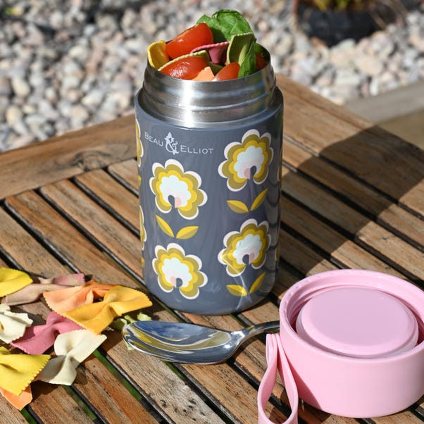 Boho 500ml Insulated Food Flask, Stainless Steel image 1 of 3
