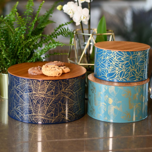 Botanicals Set of 3 Nesting Tins Dunelm