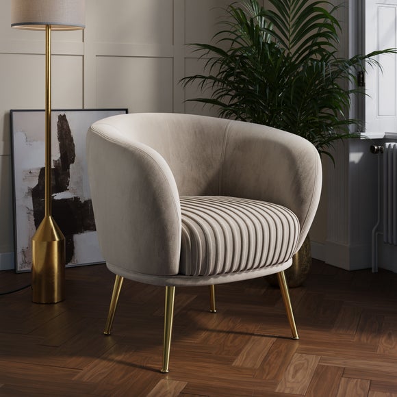 Dunelm natalia deals velvet chair