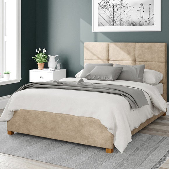 Photos - Bedroom Set Aspire Caine Kimyo Ottoman Bed Frame, Linen 