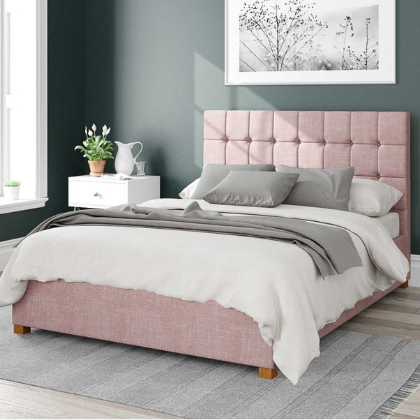 Sinatra Pure Pastel Cotton Ottoman Bed Frame image 1 of 2