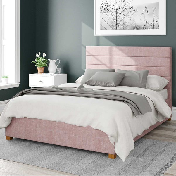 Kelly Pure Pastel Cotton Ottoman Bed Frame image 1 of 2