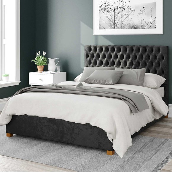 Monroe Mirazzi Velvet Ottoman Bed Frame