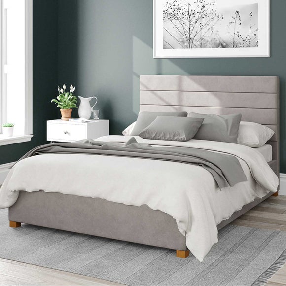 Kelly Plush Velvet Ottoman Bed Frame