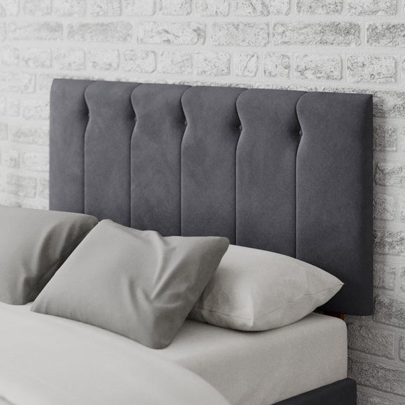 Hepburn Plush Velvet Headboard Steel