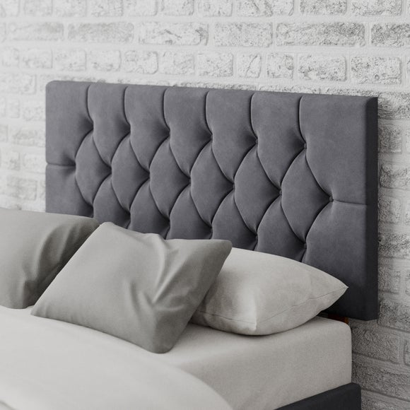 Dunelm grey headboard discount