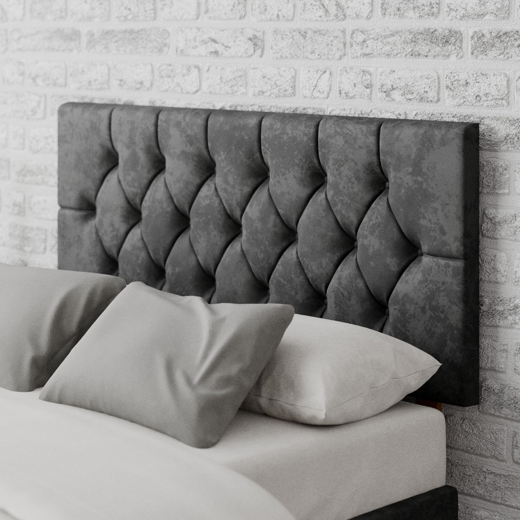 Olivier Mirazzi Velvet Headboard Black