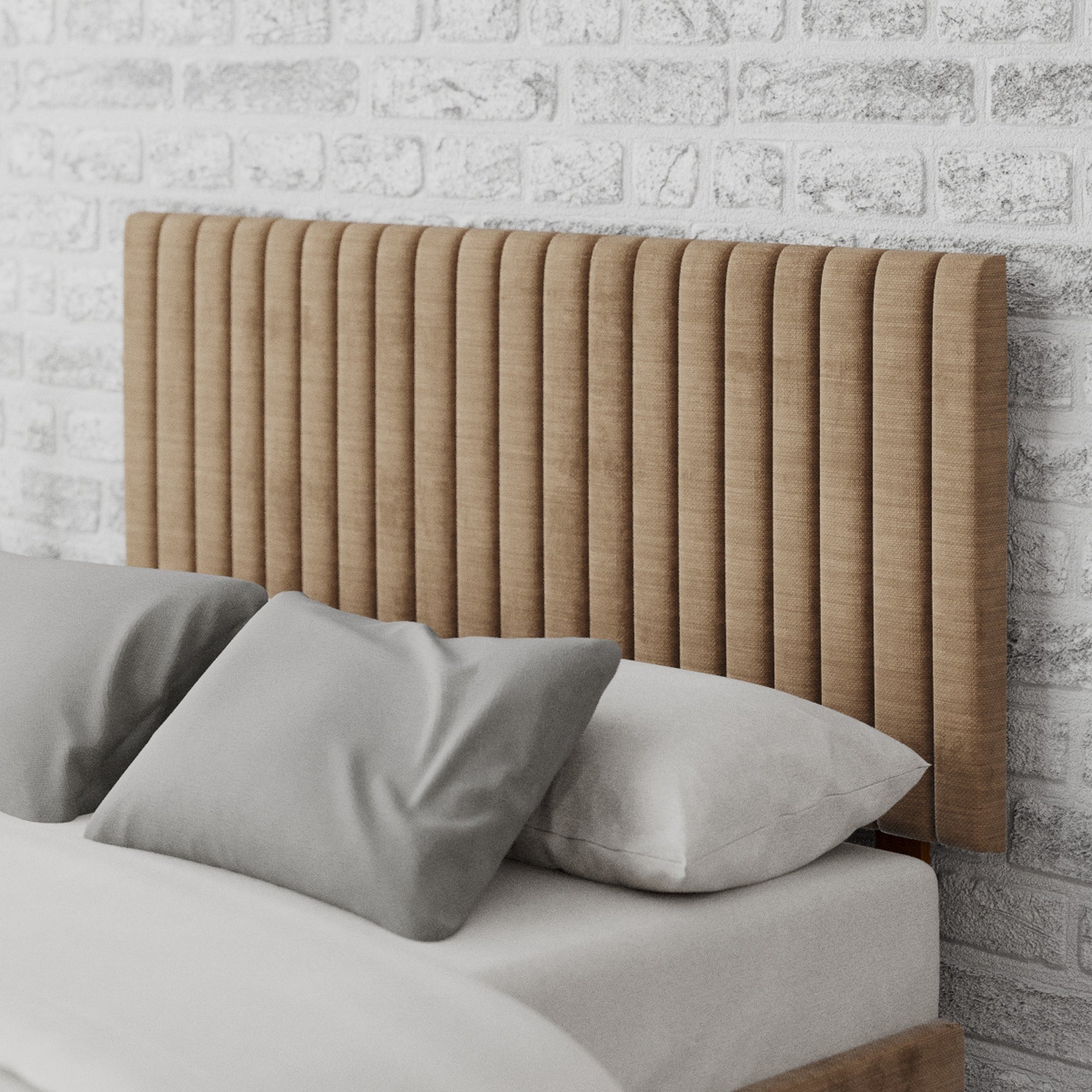 Grant Firenze Velour Headboard Brown