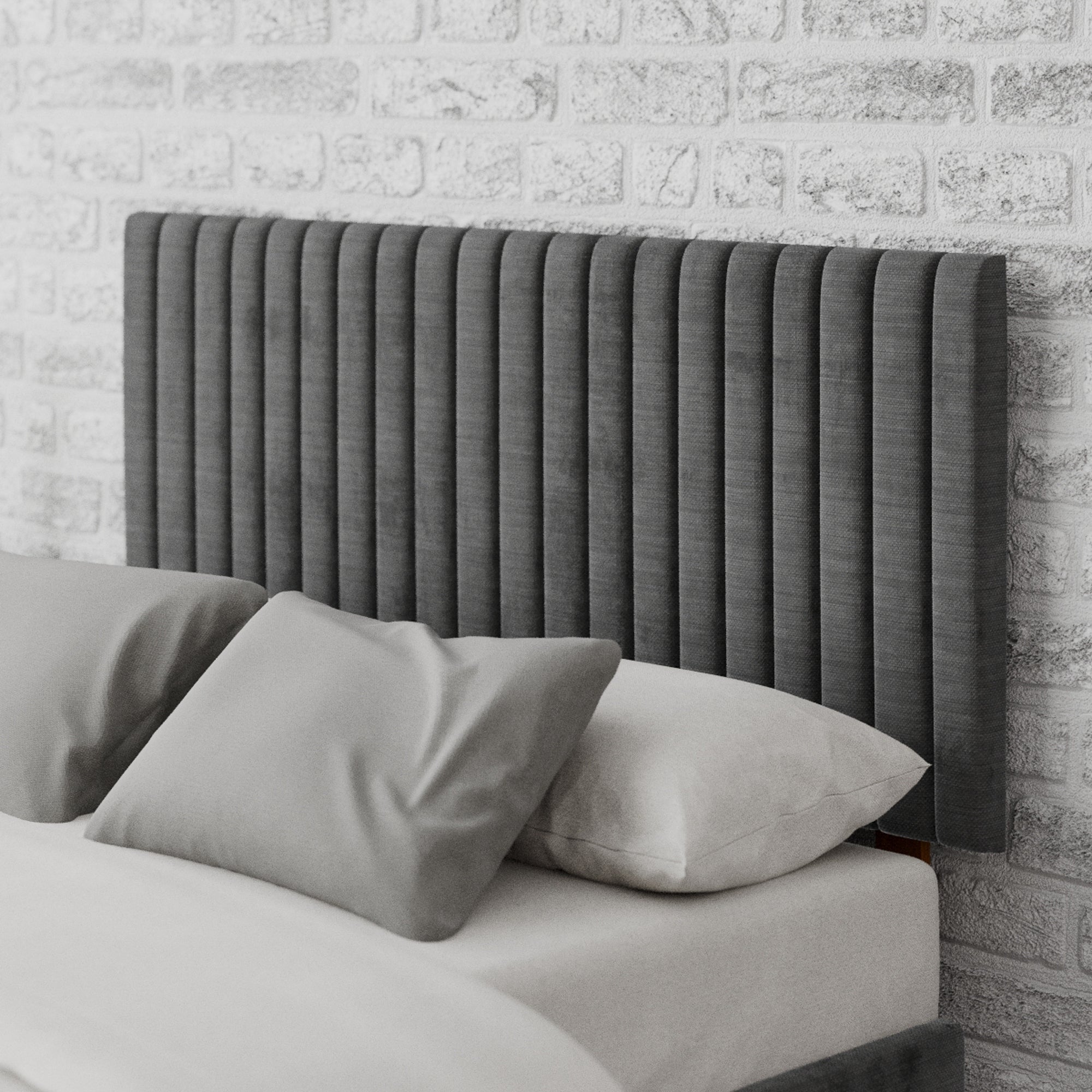 Grant Firenze Velour Headboard Grey