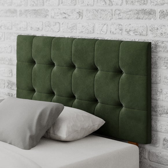 Sinatra Plush Velvet Headboard Forest Green