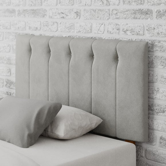 Hepburn Plush Velvet Headboard Grey