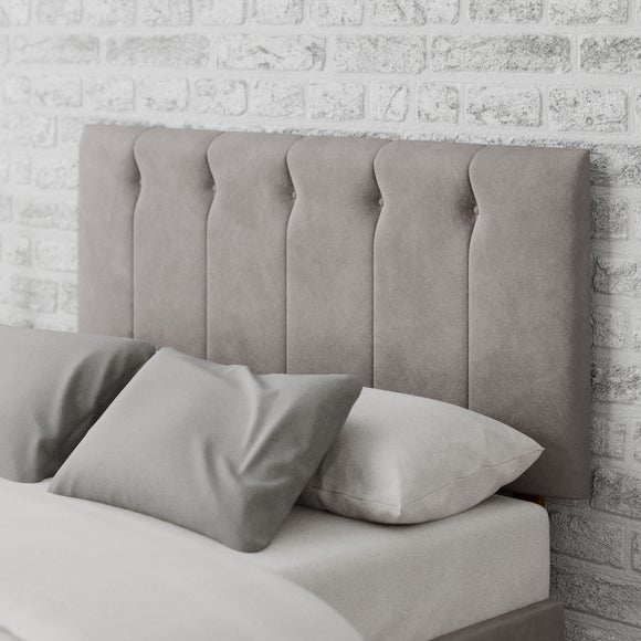 Hepburn Plush Velvet Headboard Silver