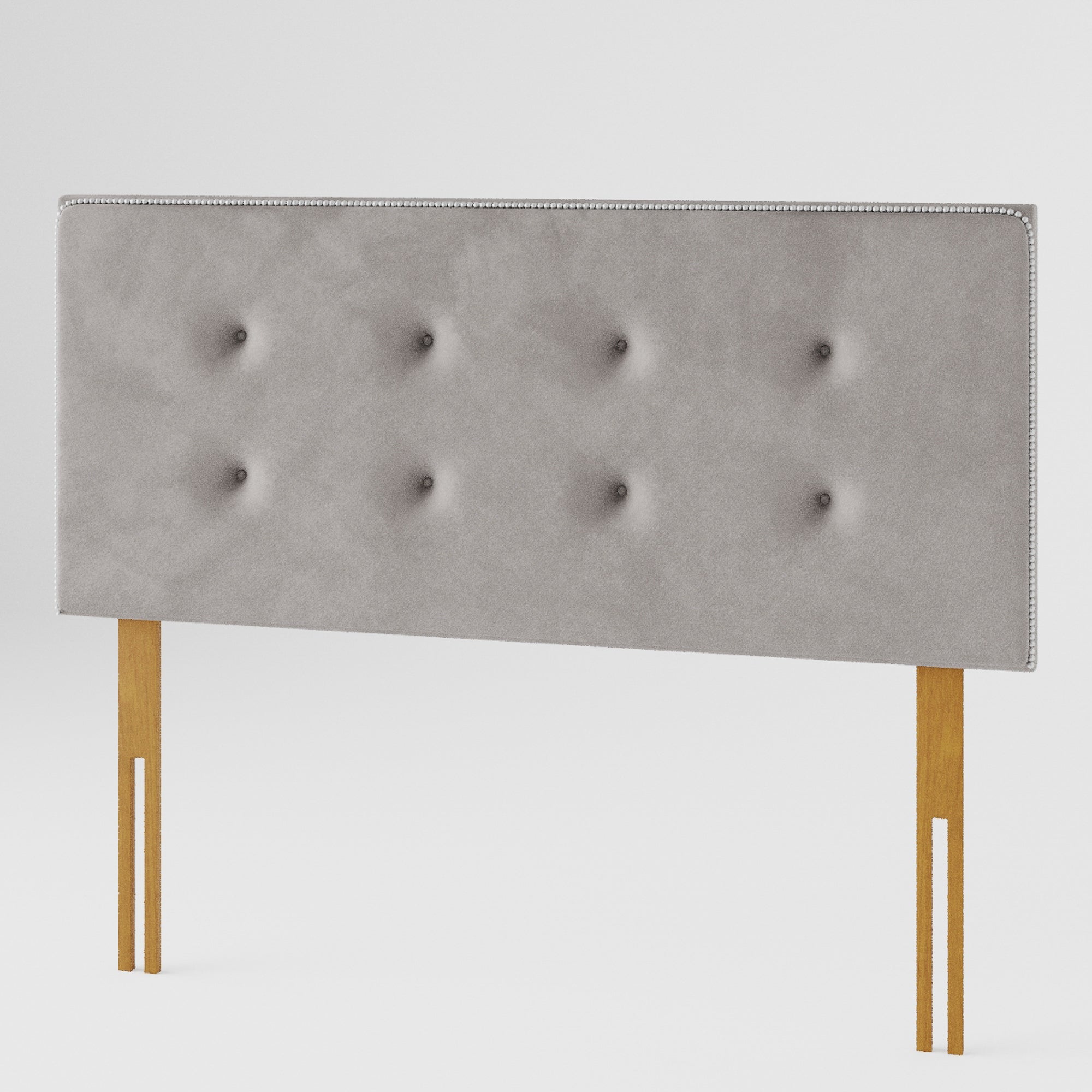 Presley Plush Velvet Headboard Silver