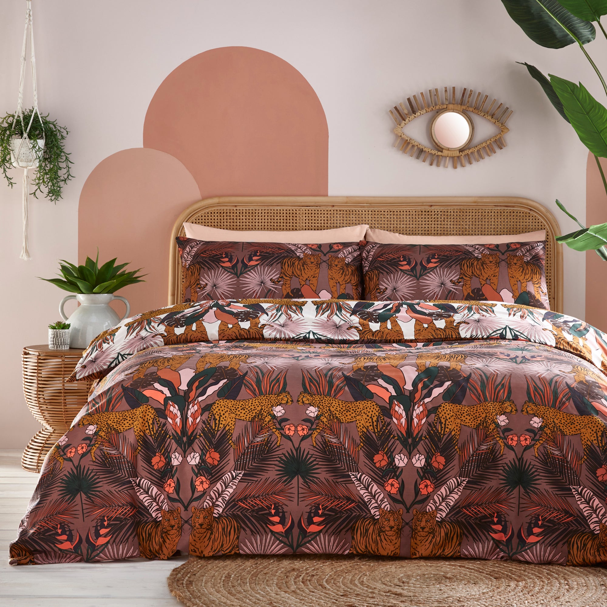 Furn Kaihalulu Duvet Cover Pillowcase Set Brown