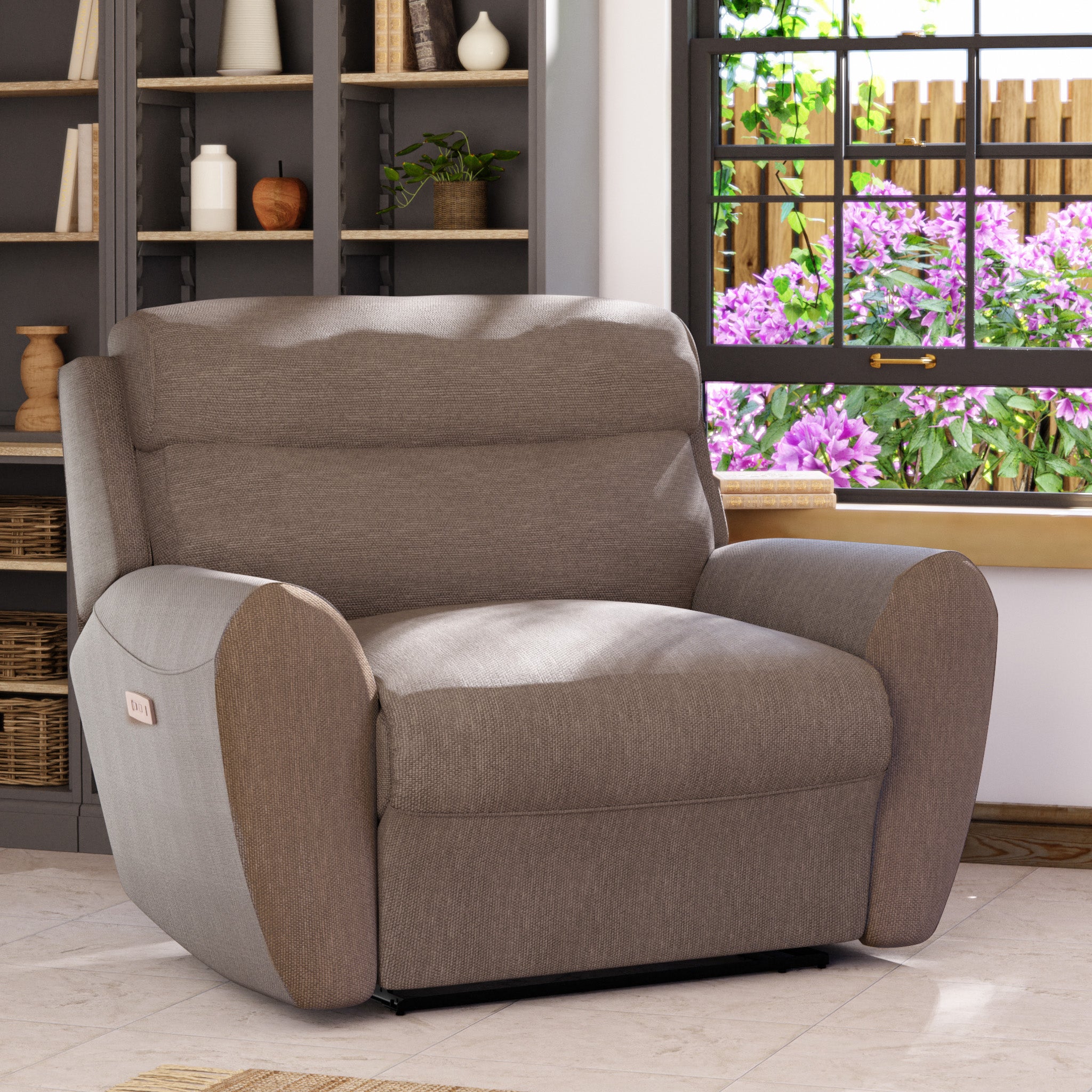 Wareham Power Recliner Snuggle Sofa Beige