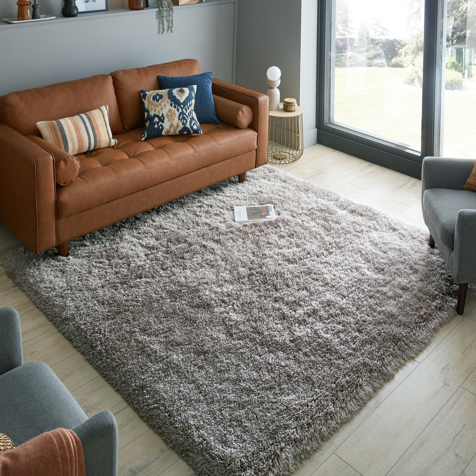 Polar Shaggy Rug Polar Grey