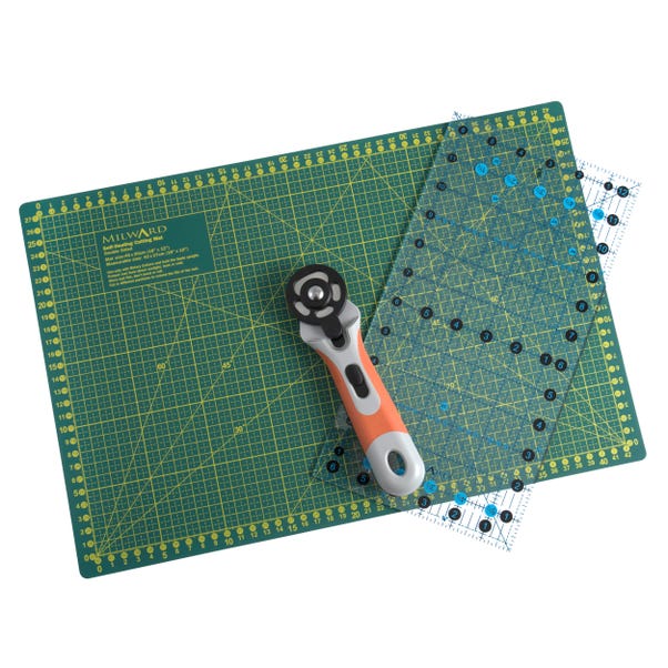 A3 Patchwork Starter Kit Mat Rotary Cutter Ruler image 1 of 7