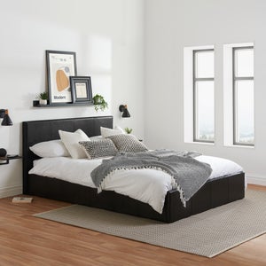 Berlin Ottoman Bed Frame- Faux Leather