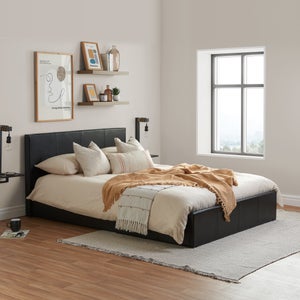 Berlin Ottoman Bed Frame- Faux Leather