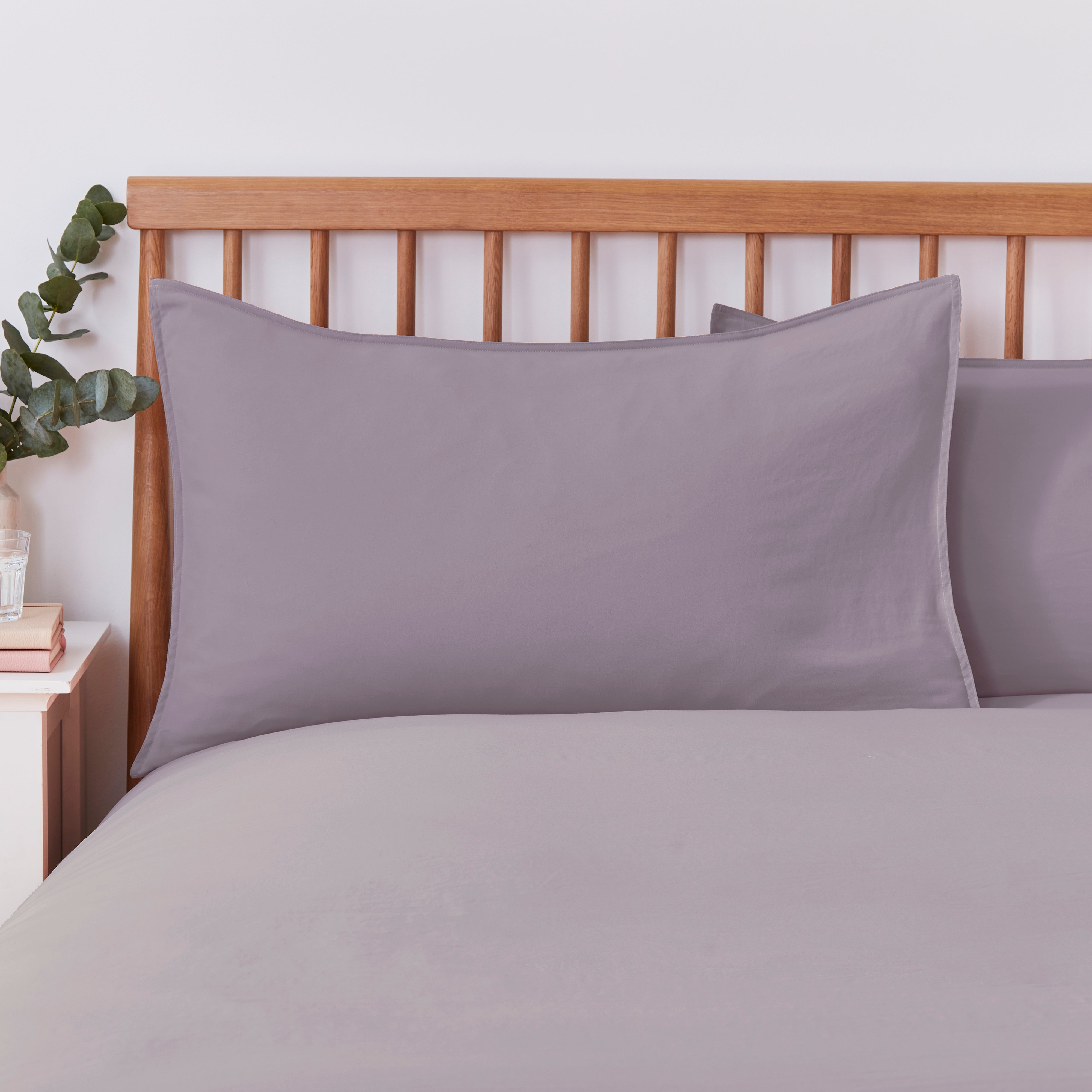 Washed Super Soft Pillowcase Pair Lilac