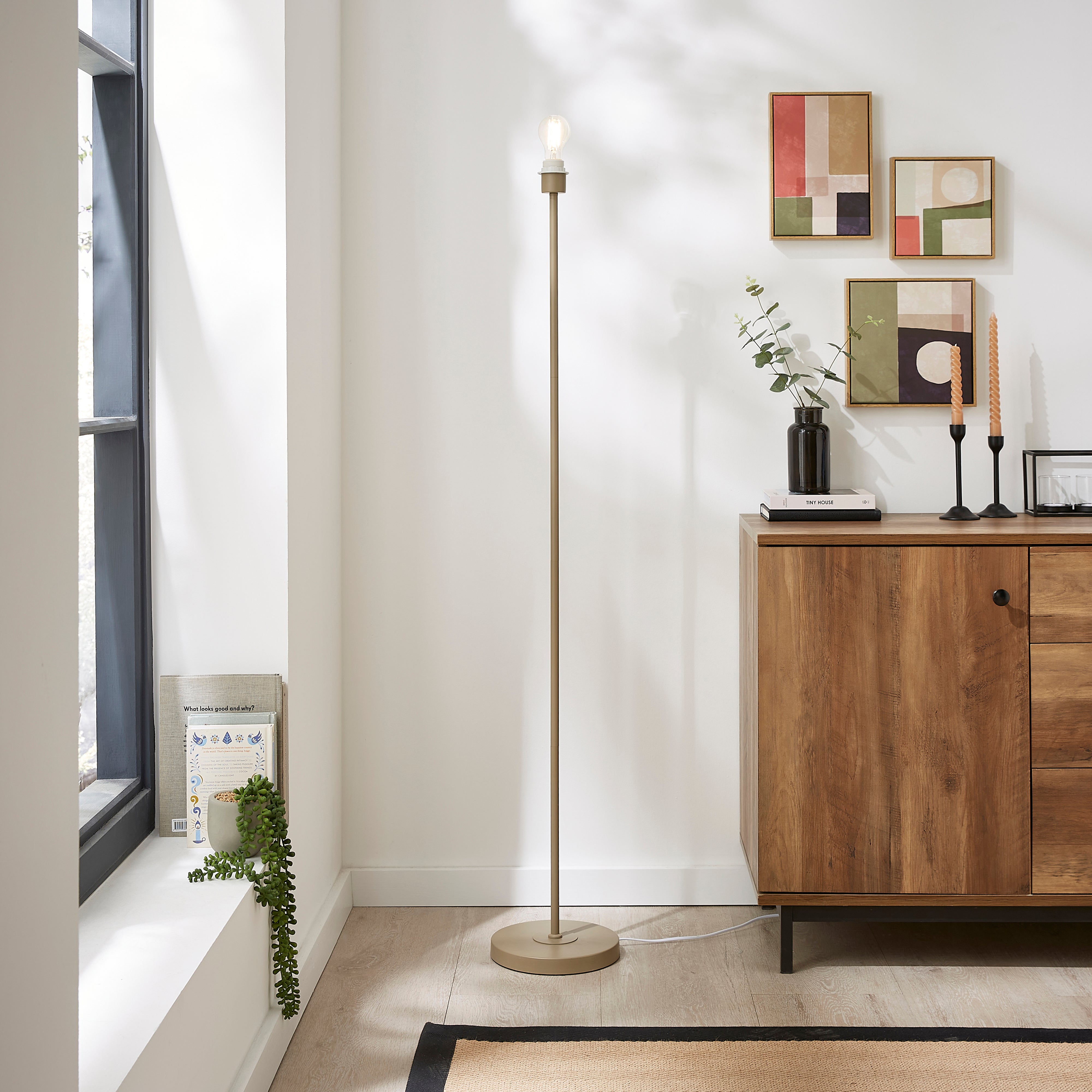 Ava Floor Lamp Base Beige