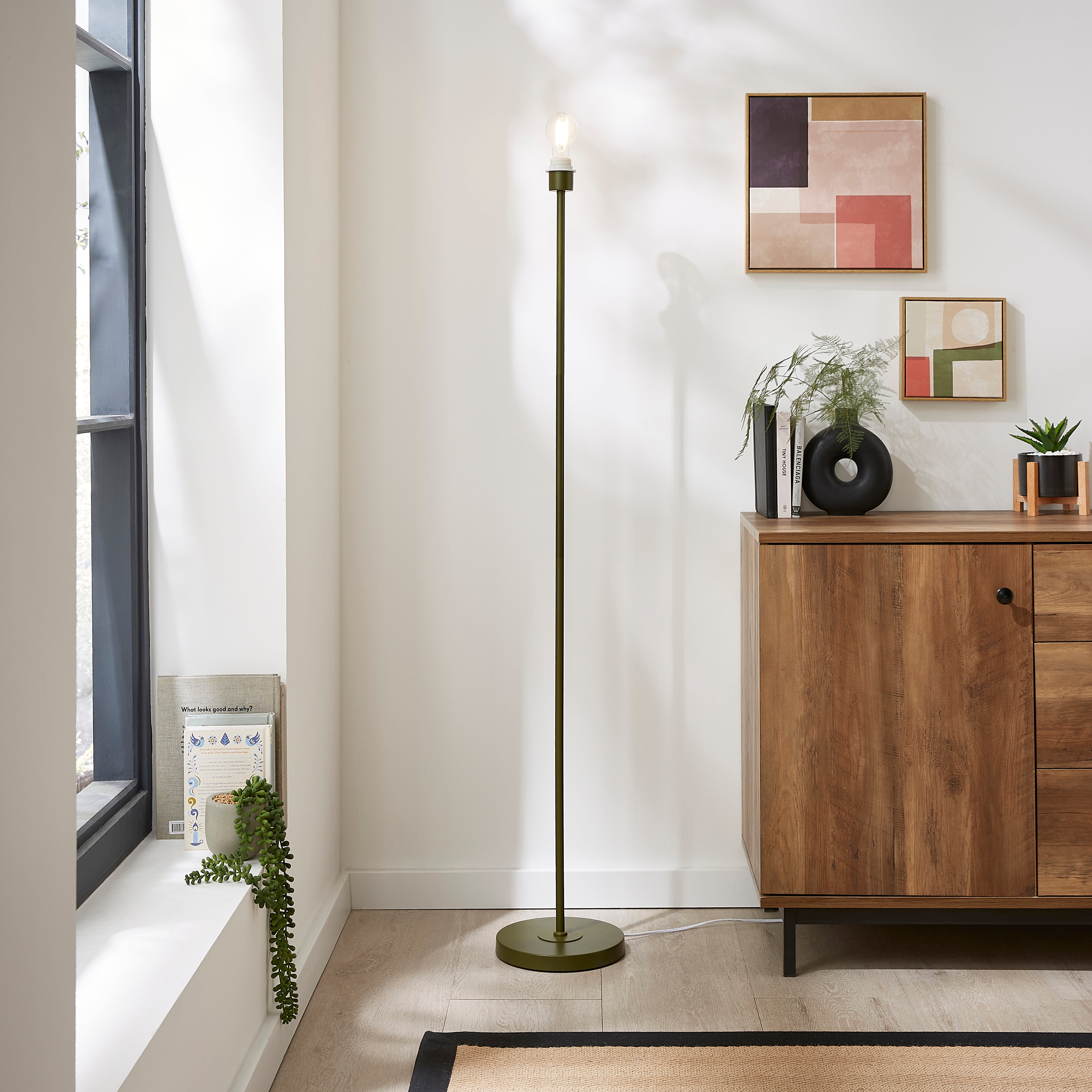 Ava Floor Lamp Base Olive