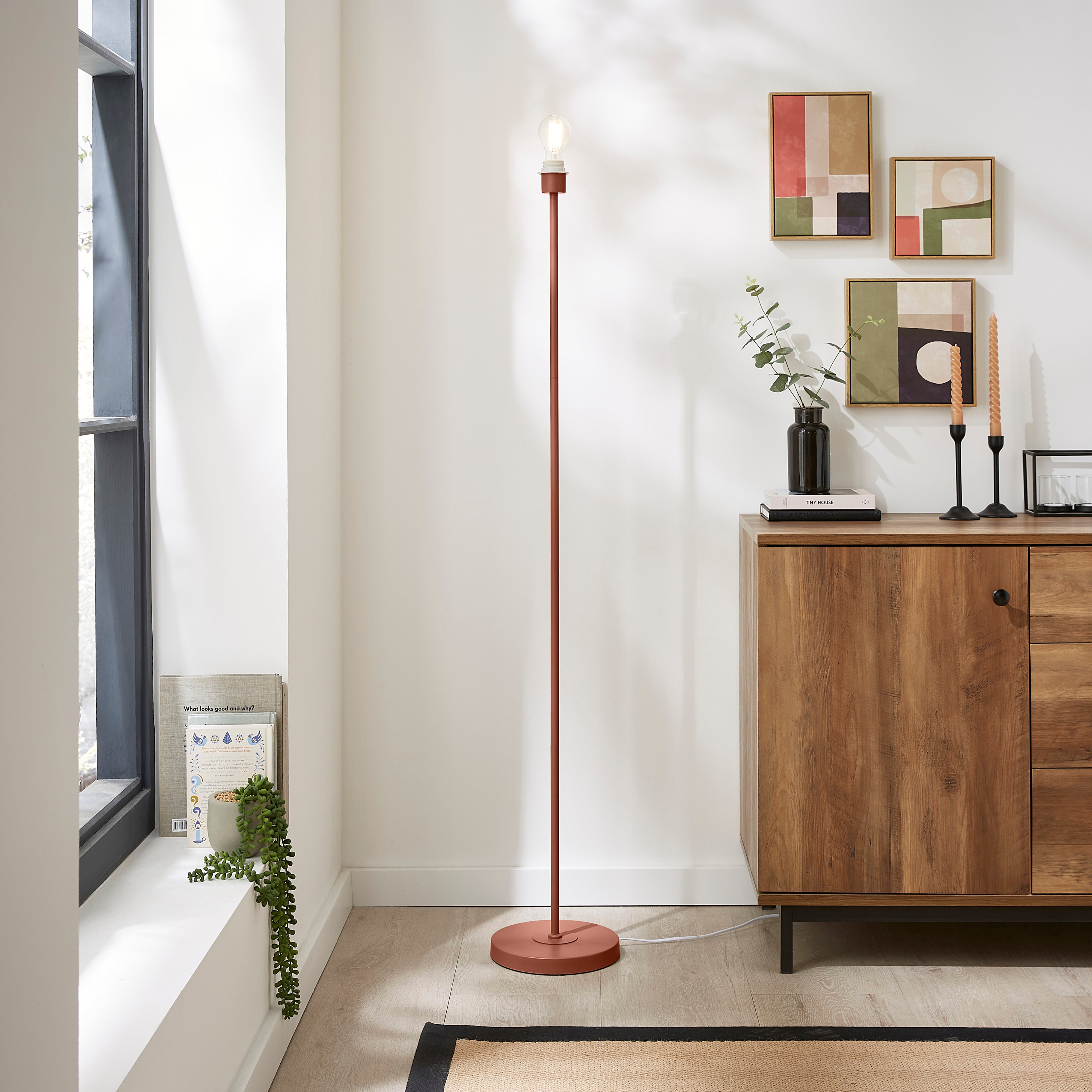 Ava Floor Lamp Base Terracotta