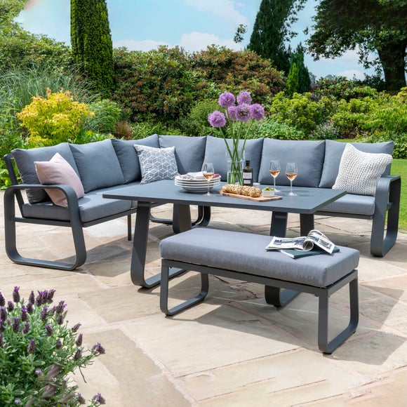 Corner garden deals dining furniture