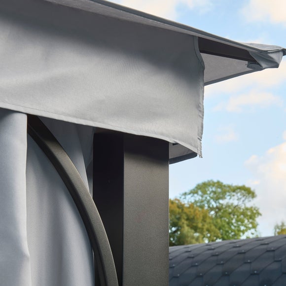 Luxury 3m x 3m Gazebo with LED Light Dunelm