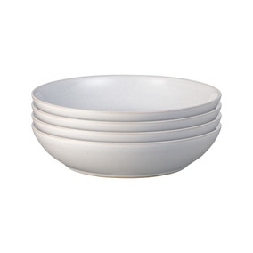 Denby Elements Stone White Set of 4 Pasta Bowls