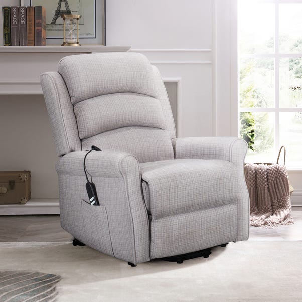 Ernest Textured Weave Twin Motor Rise and Recline Chair image 1 of 7
