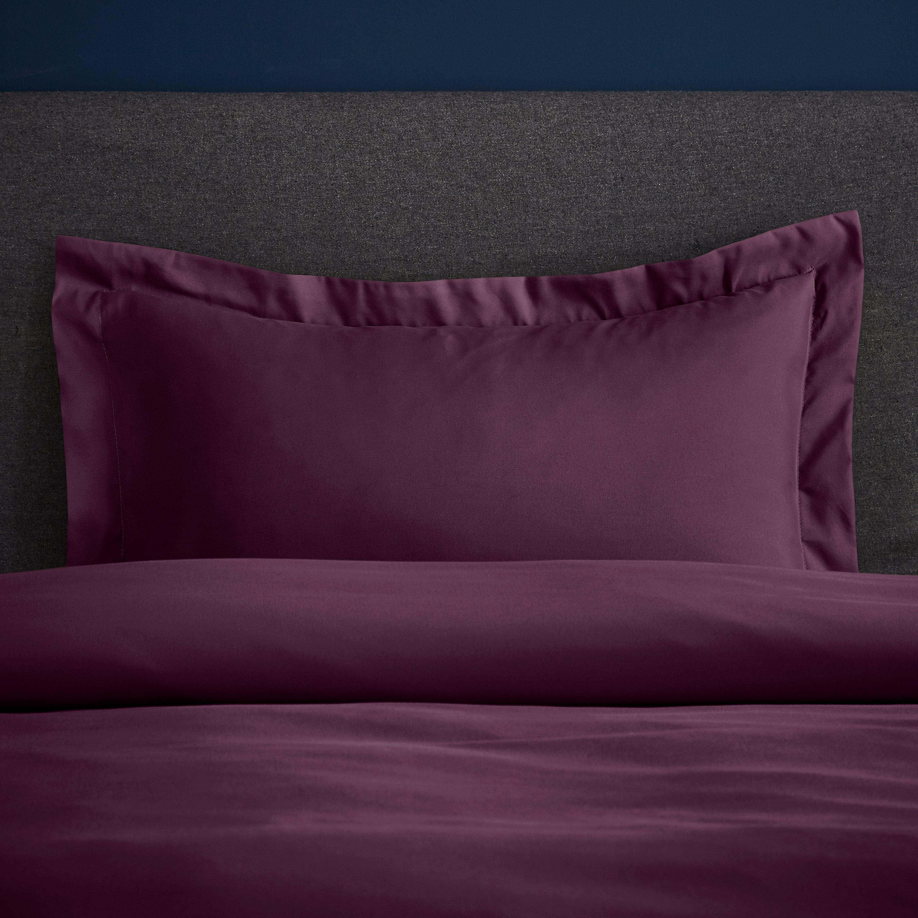 Image of Fogarty Soft Touch Plum Oxford Pillowcase Plum Purple