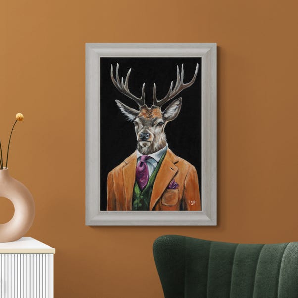 Gentleman Stag by Louise Brown Framed Print image 1 of 4