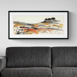Autumn Fields By Elizabeth Baldin Framed Print