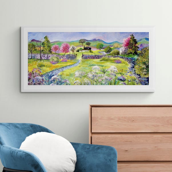 Springtime In The Hills In Blossom by Julia Rigby Framed Print image 1 of 3