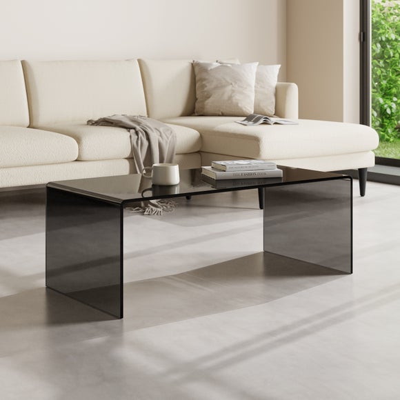 Dunelm coffee table deals glass