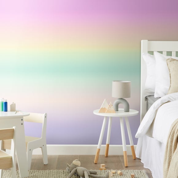 Rainbow deals wall mural