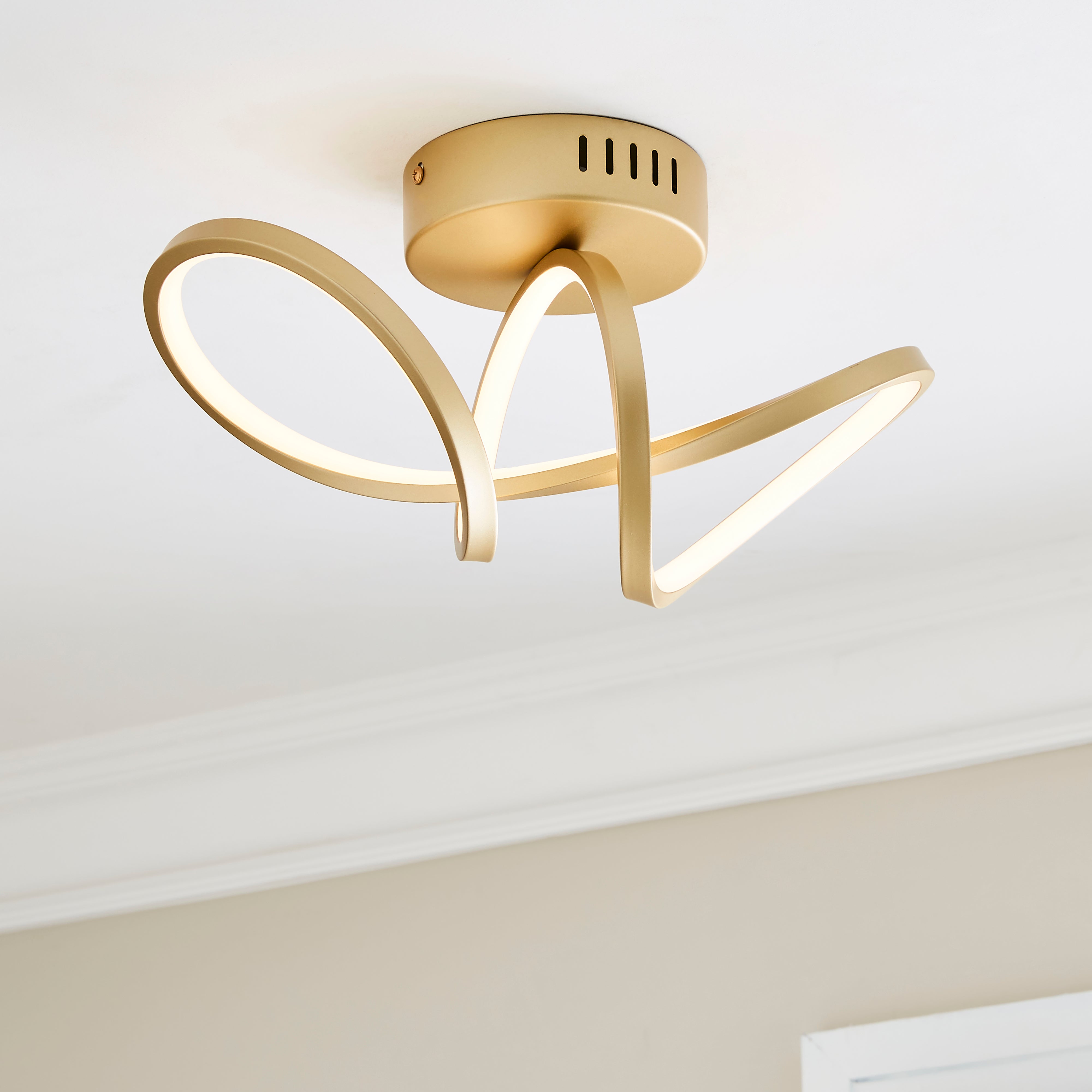 Octtava LED Semi Flush Ceiling Fitting