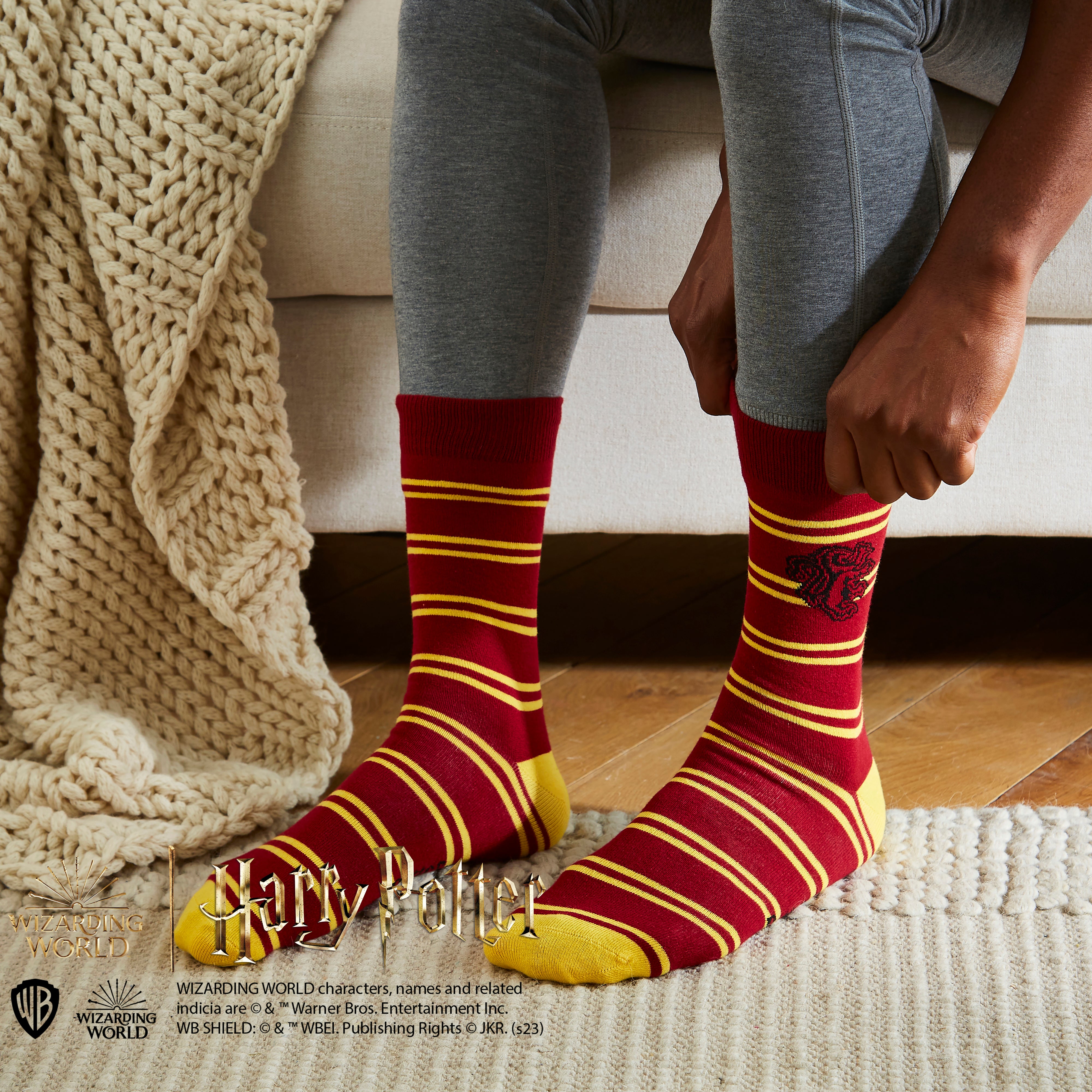 Red/Gold Striped Socks