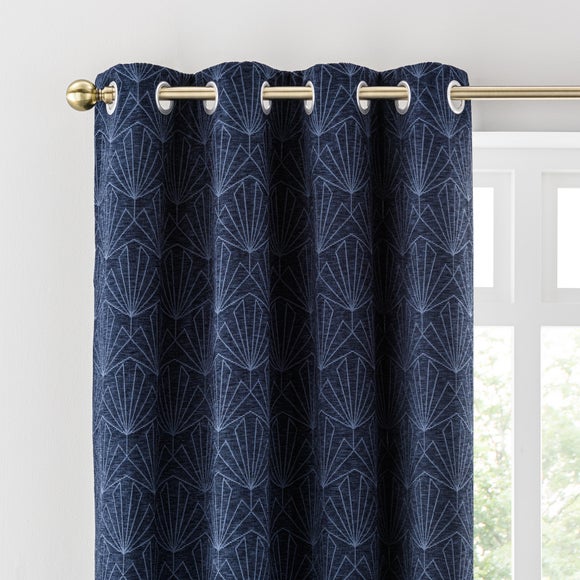 Navy curtains sale