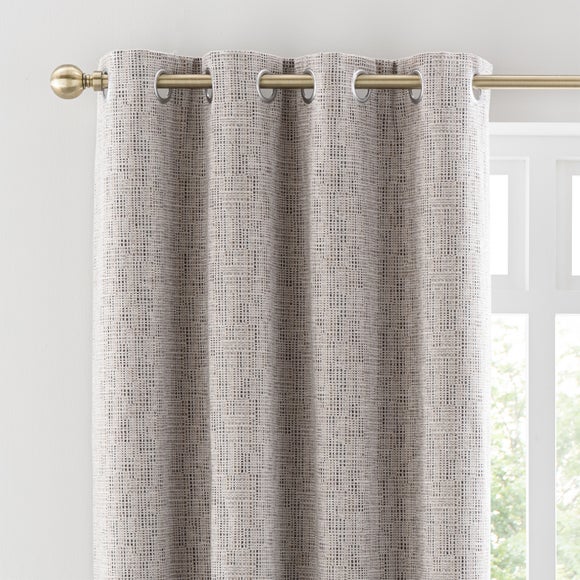 Lincoln Mushroom Thermal Eyelet Curtain Mushroom