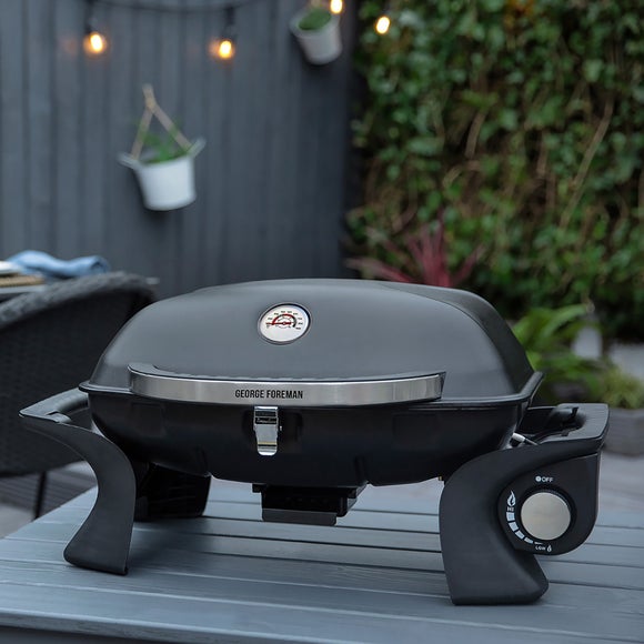 Portable gas outlet barbecue