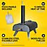 Zanussi Wood Pellet Pizza Oven with Paddle & Cover Black