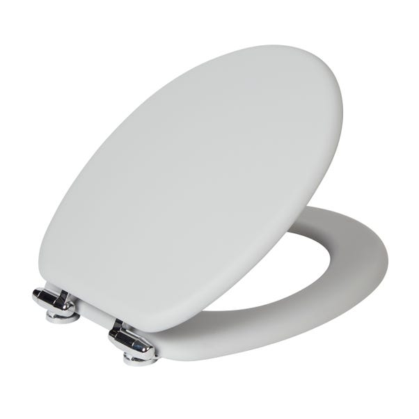 Grey Soft Touch Toilet Seat image 1 of 3