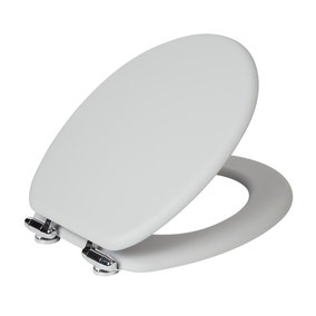 Grey Soft Touch Toilet Seat